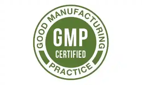 SeroBurn GMP certified badge